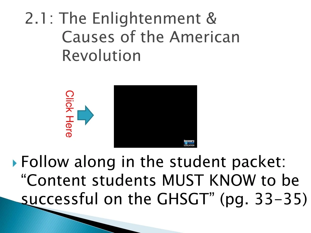 2 1 the enlightenment causes of the american revolution