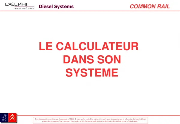le calculateur dans son systeme