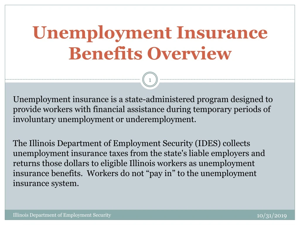 unemployment insurance benefits overview