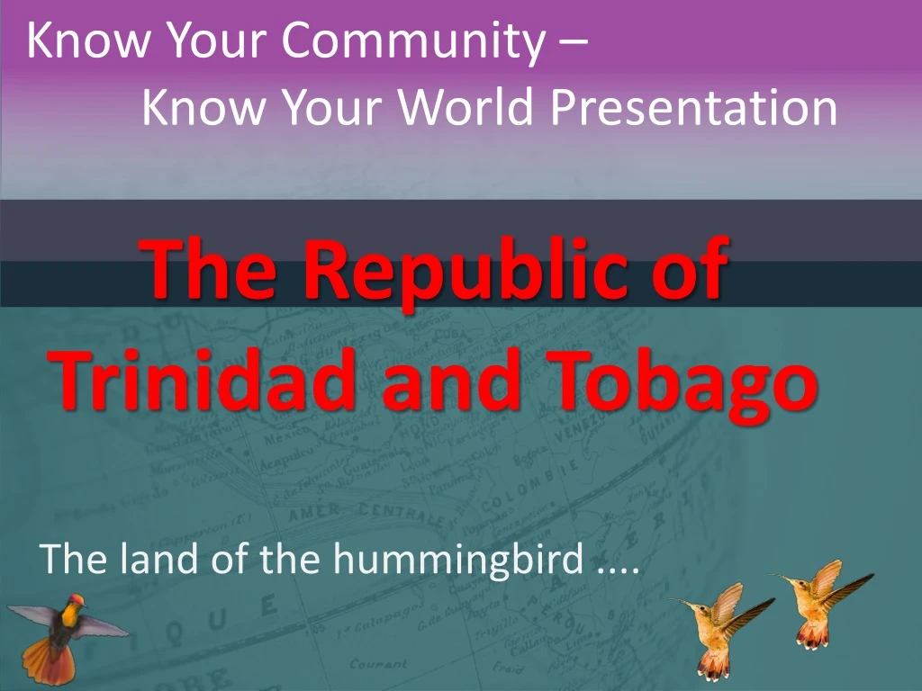 know your community know your world presentation