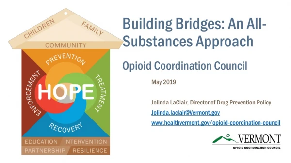 Building Bridges: An All-Substances Approach Opioid Coordination Council