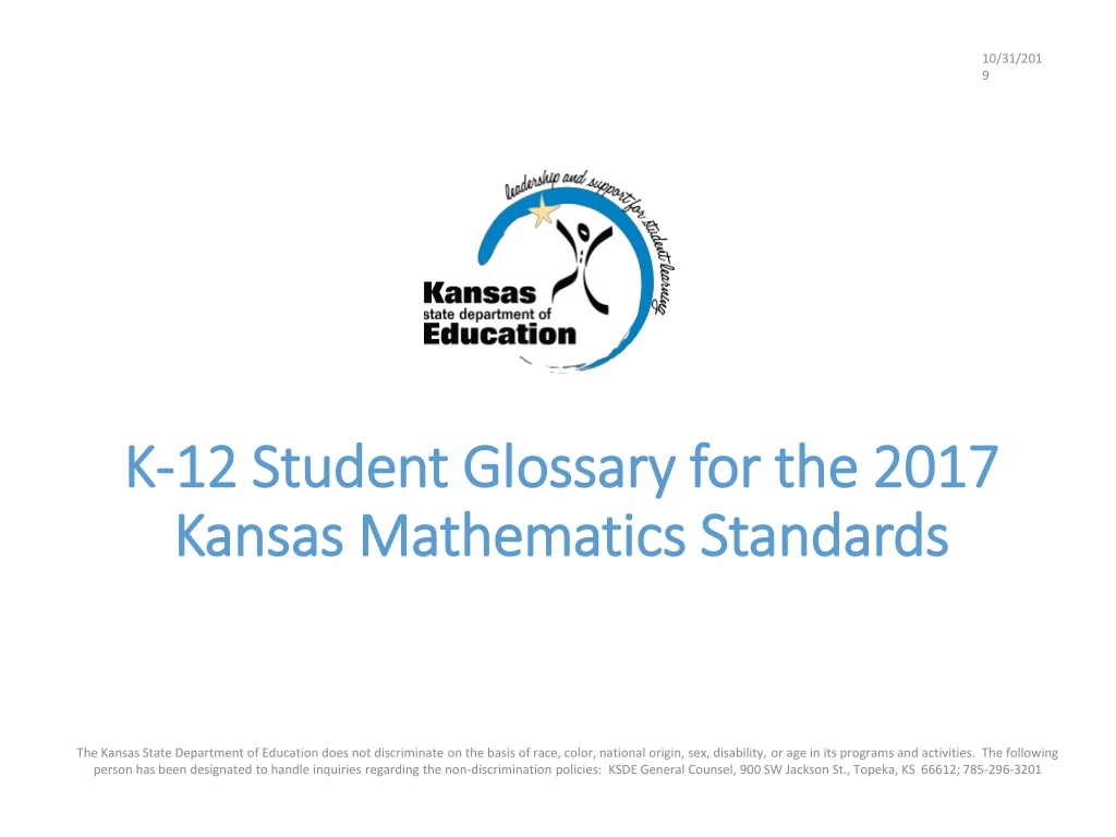 k 12 student glossary for the 2017 kansas mathematics standards