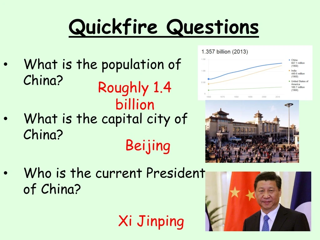 quickfire questions