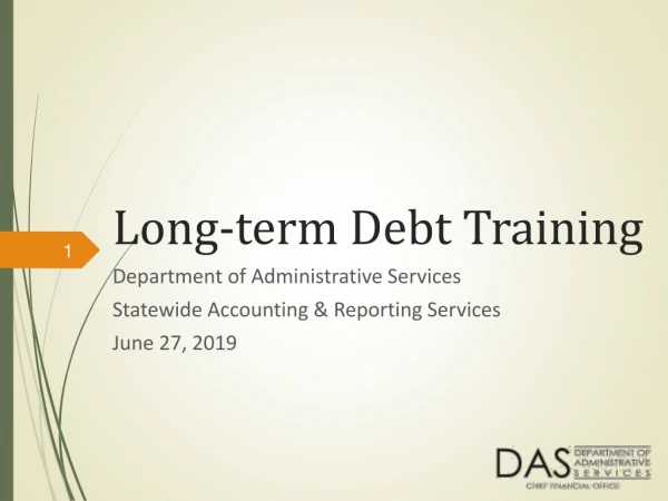 Long-term Debt Training