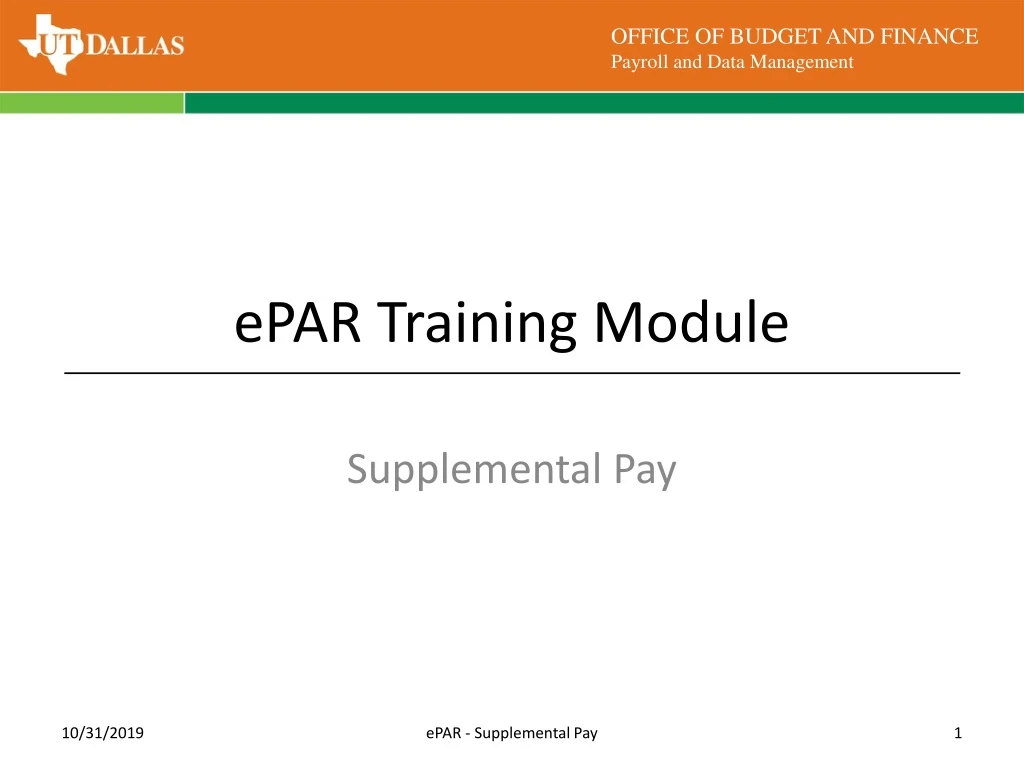 epar training module