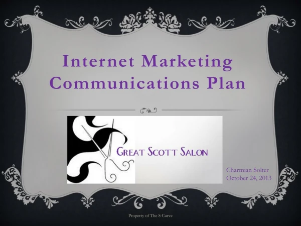 Internet Marketing Communications Plan