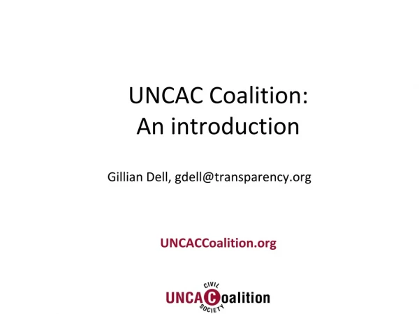 UNCAC Coalition: An introduction