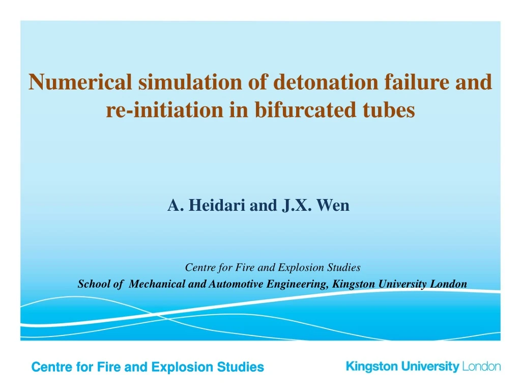 numerical simulation of detonation failure and re initiation in bifurcated tubes