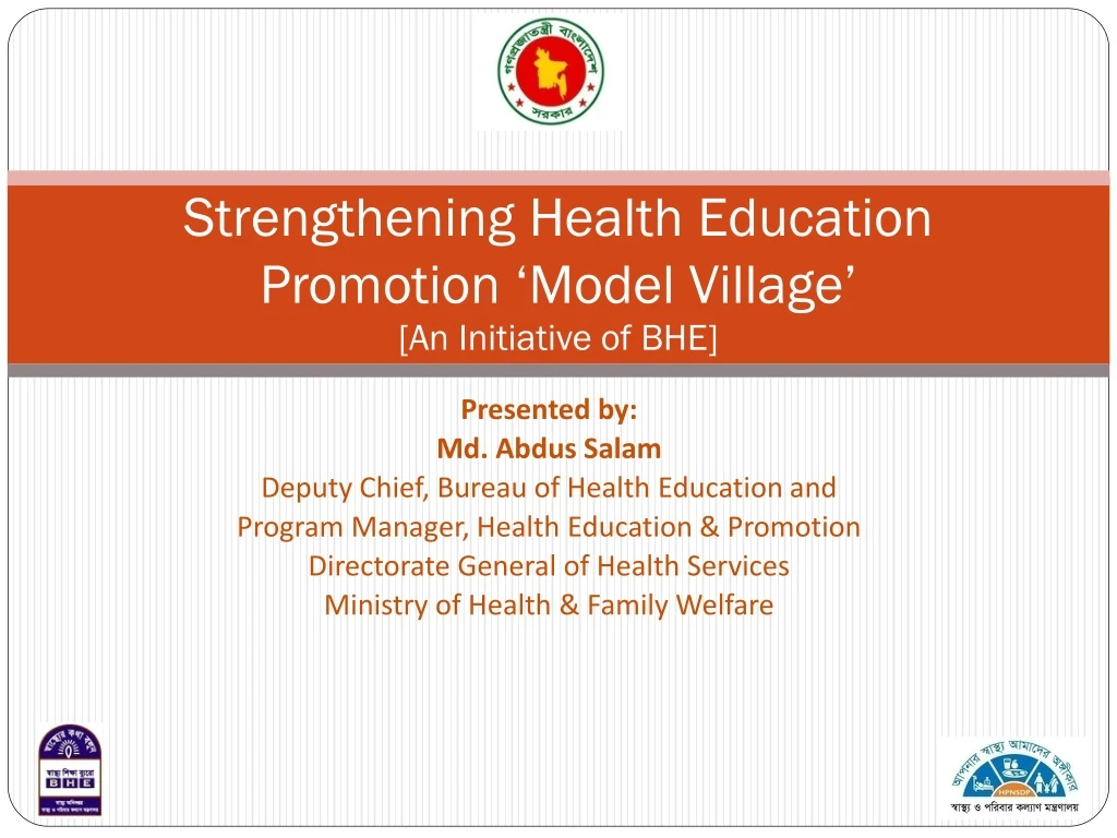 strengthening health education promotion model village an initiative of bhe
