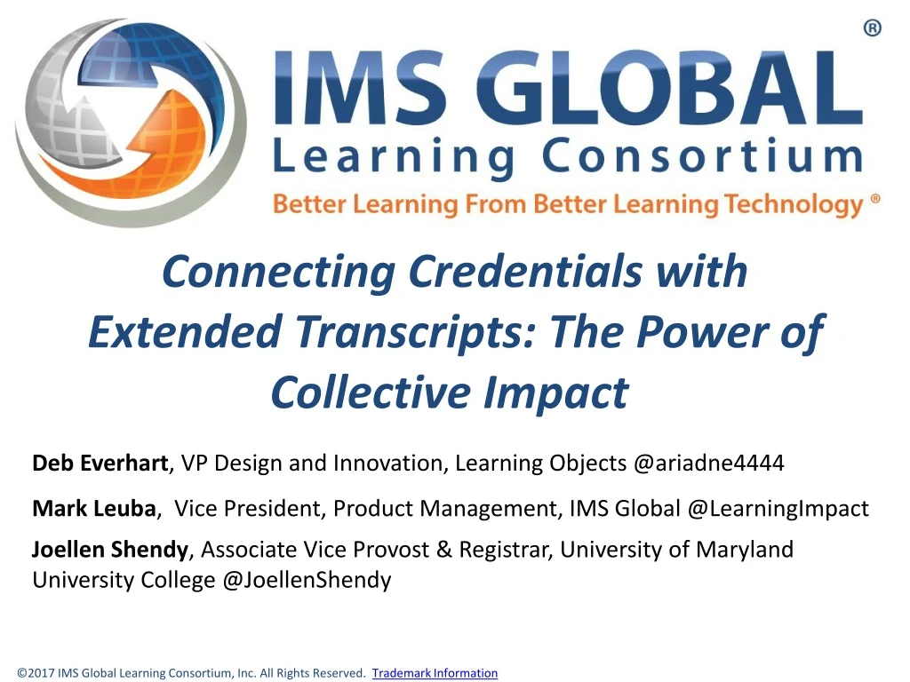 connecting credentials with extended transcripts the power of collective impact