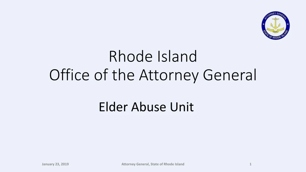 rhode island office of the attorney general