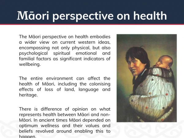 M āori perspective on health