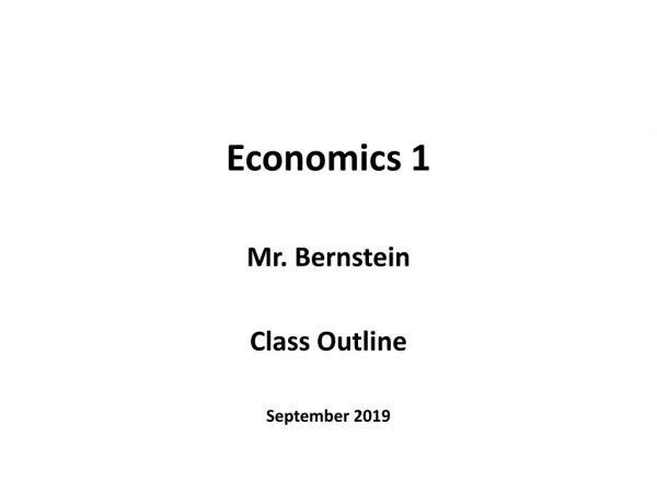 Economics 1