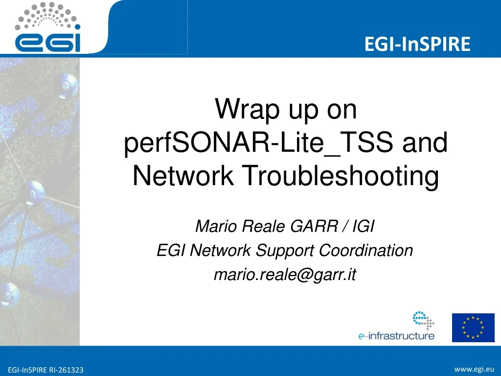 wrap up on perfsonar lite tss and network troubleshooting