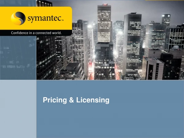 Pricing &amp; Licensing
