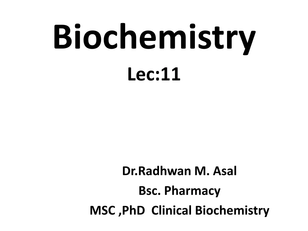 biochemistry