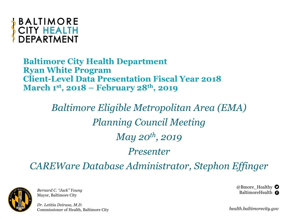 baltimore city health department ryan white