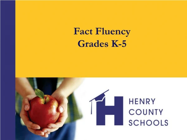Fact Fluency Grades K-5