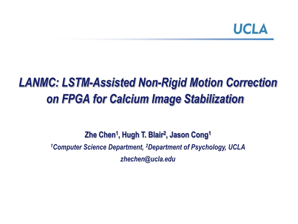lanmc lstm assisted non rigid motion correction