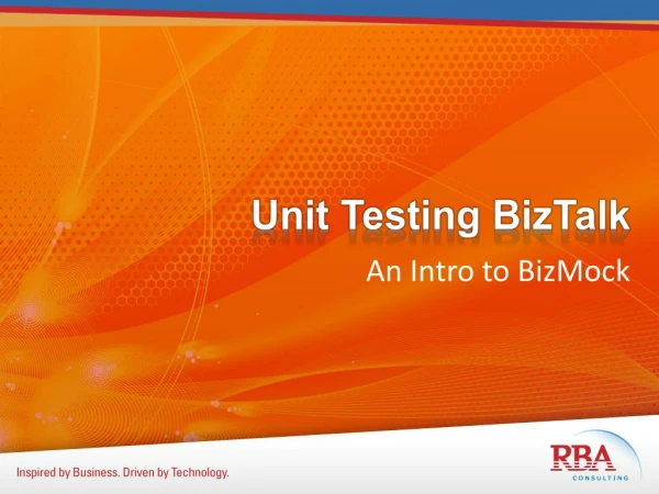 Unit Testing BizTalk