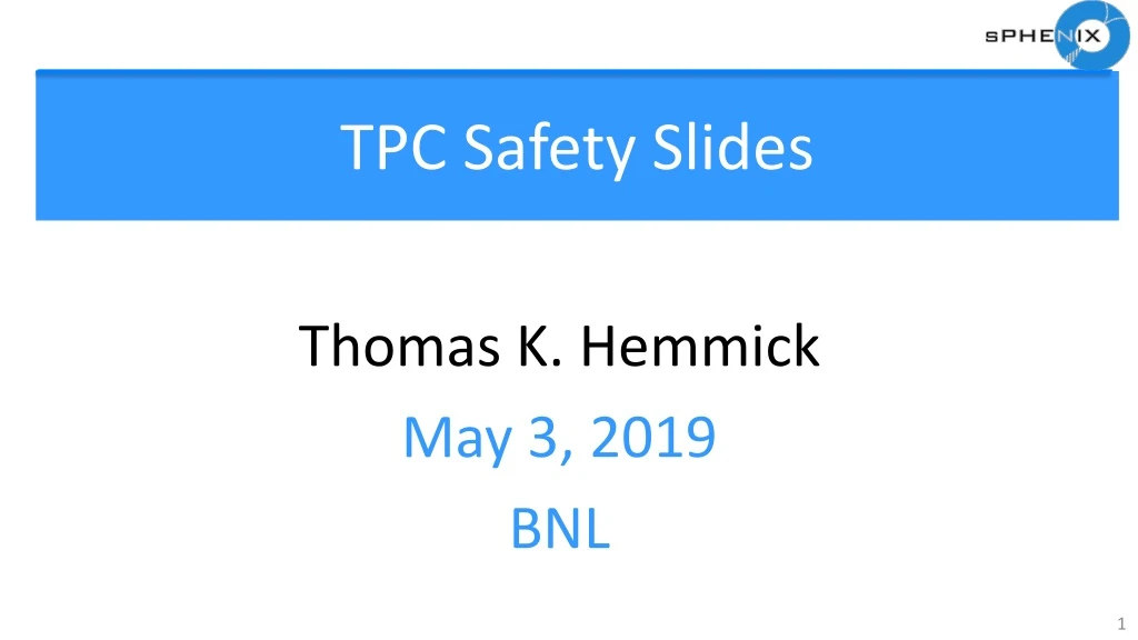 tpc safety slides