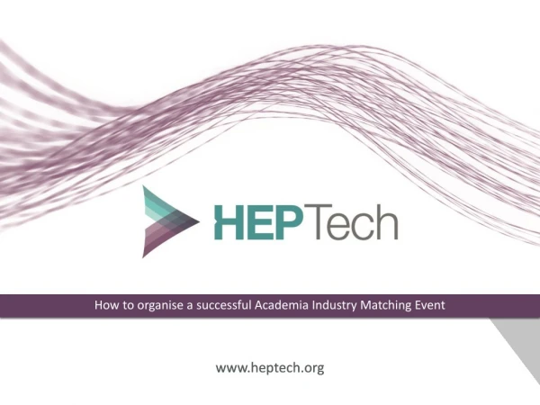 How to organise a successful Academia Industry Matching Event