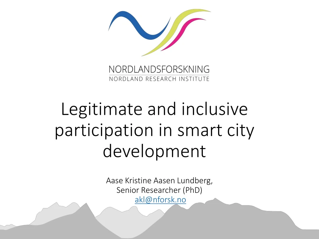 legitimate and inclusive participation in smart city development