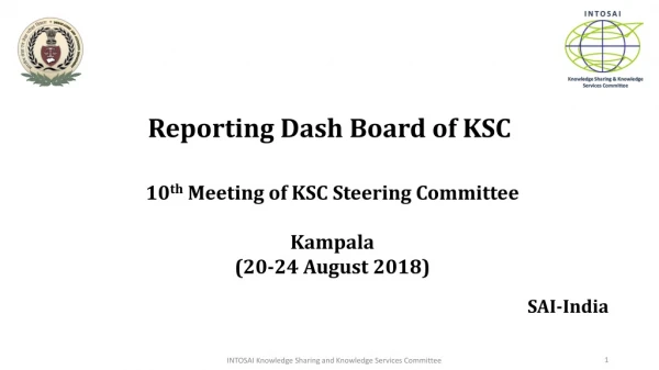 Reporting Dash Board of KSC