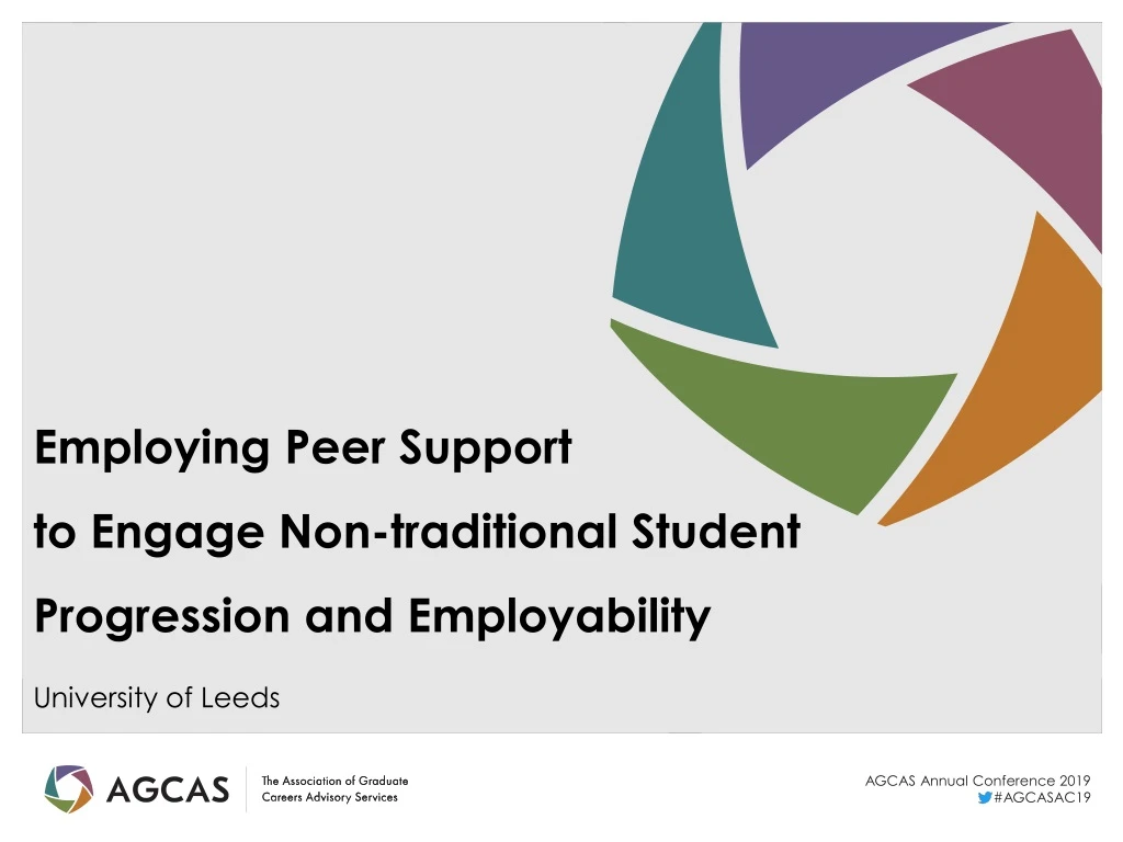 employing peer support to engage non traditional student progression and employability