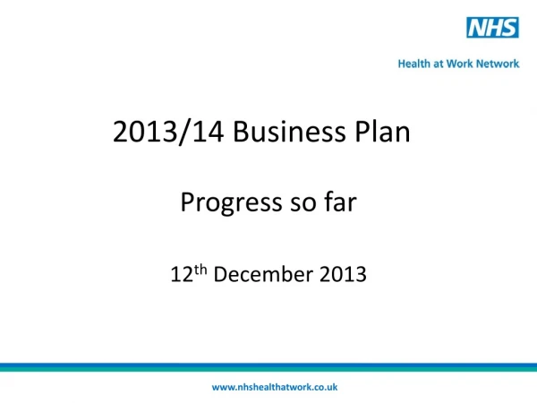 2013/14 Business Plan