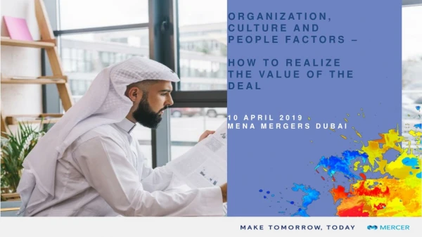 Organization, culture and people factors – how to realize the value of the deal