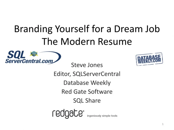 Branding Yourself for a Dream Job The Modern Resume