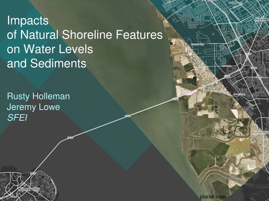 impacts of natural s horeline features on water levels and sediments