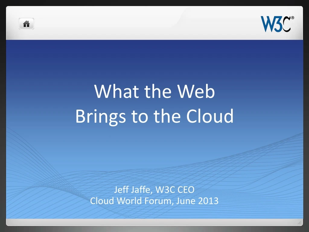 what the web brings to the cloud