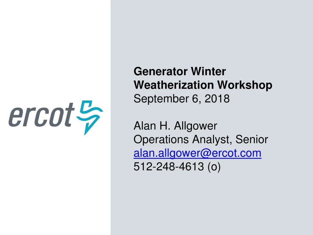 generator winter weatherization workshop