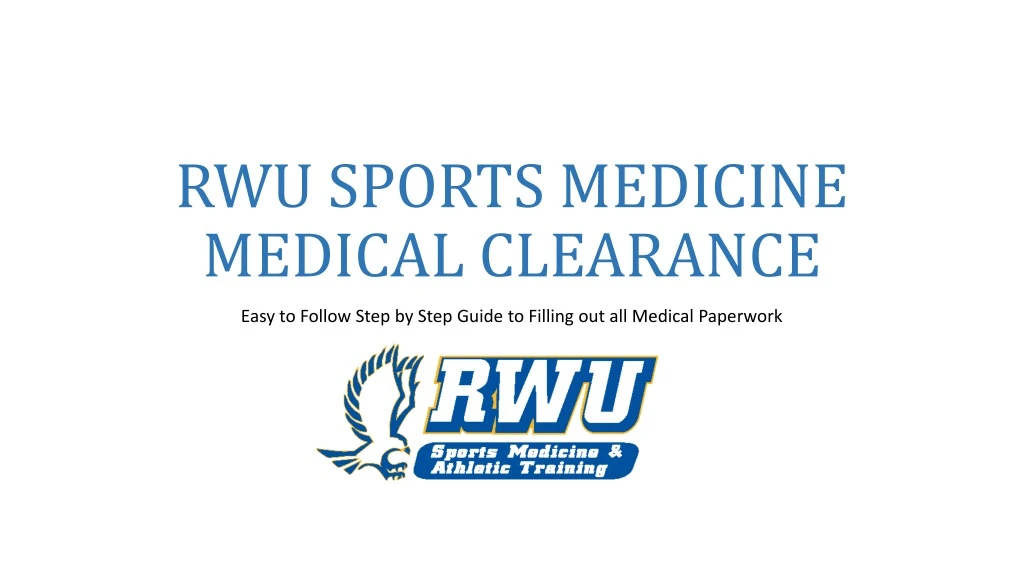 rwu sports medicine medical clearance