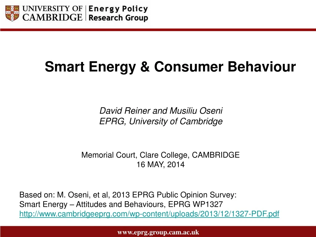 smart energy consumer behaviour