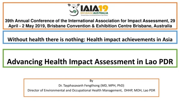 Advancing Health Impact Assessment in Lao PDR