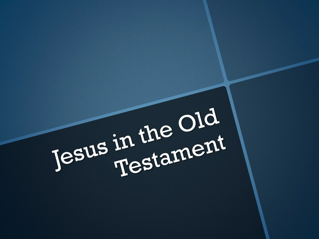 jesus in the old testament