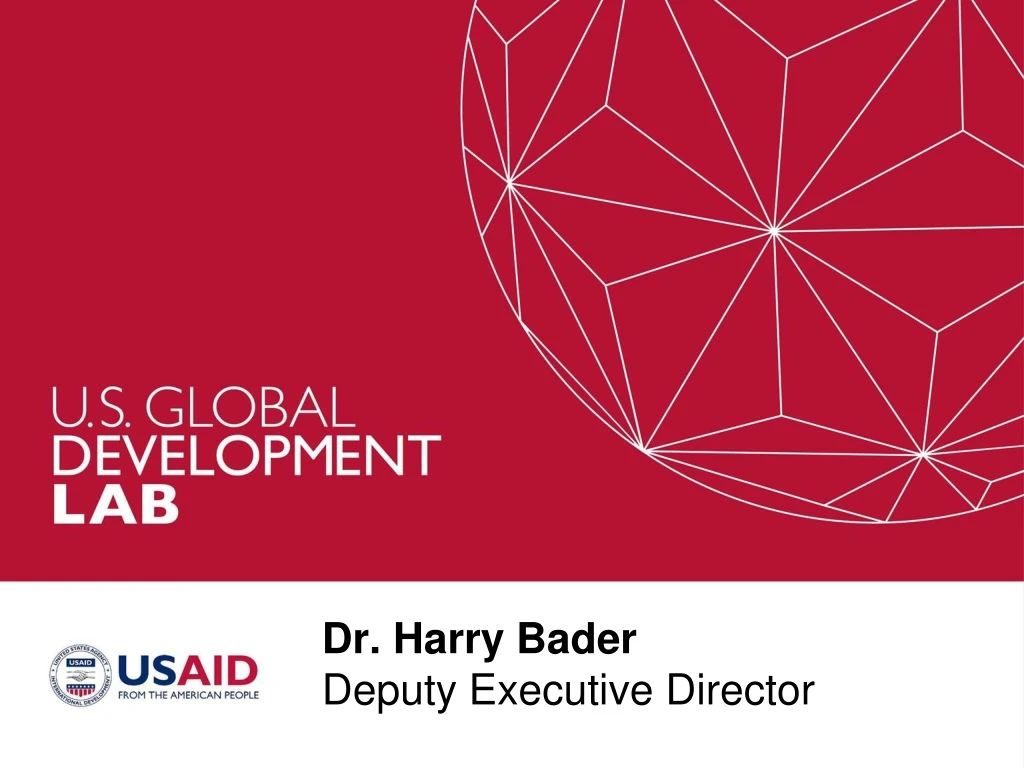 dr harry bader deputy executive director