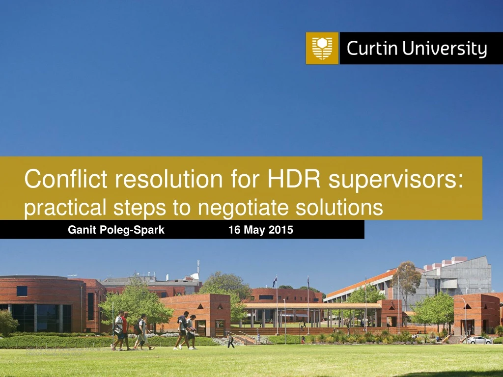 conflict resolution for hdr supervisors practical steps to negotiate solutions
