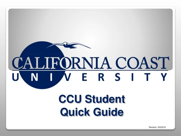 CCU Student Quick Guide