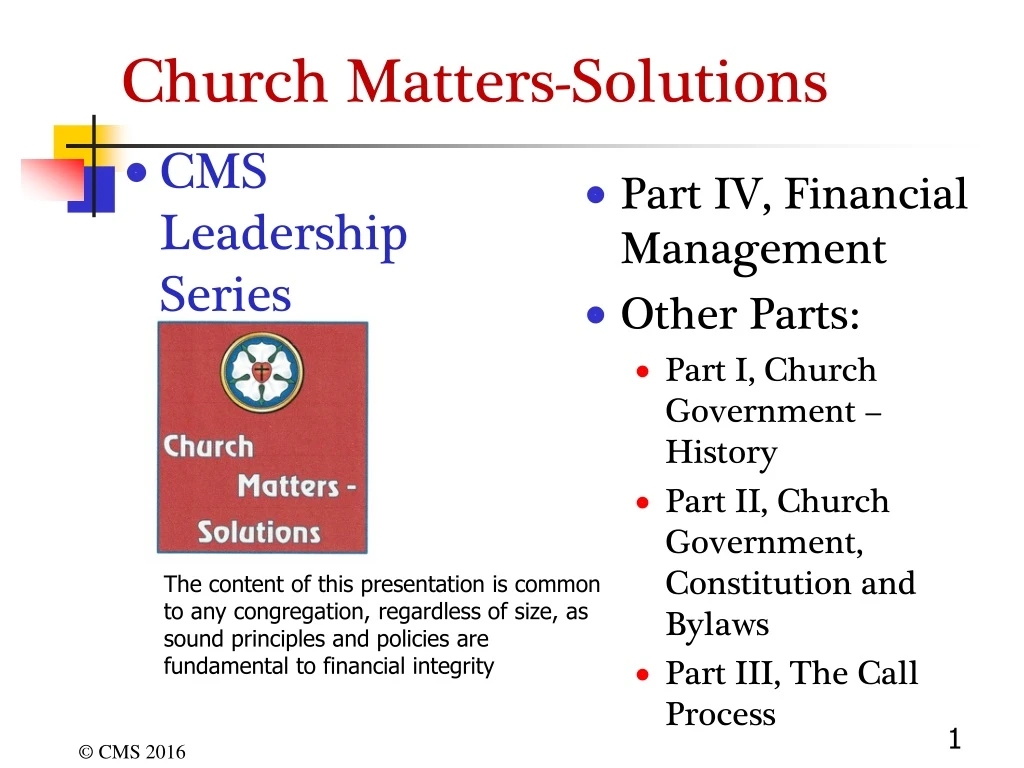 church matters solutions