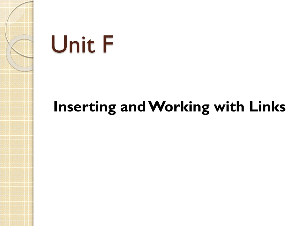 unit f