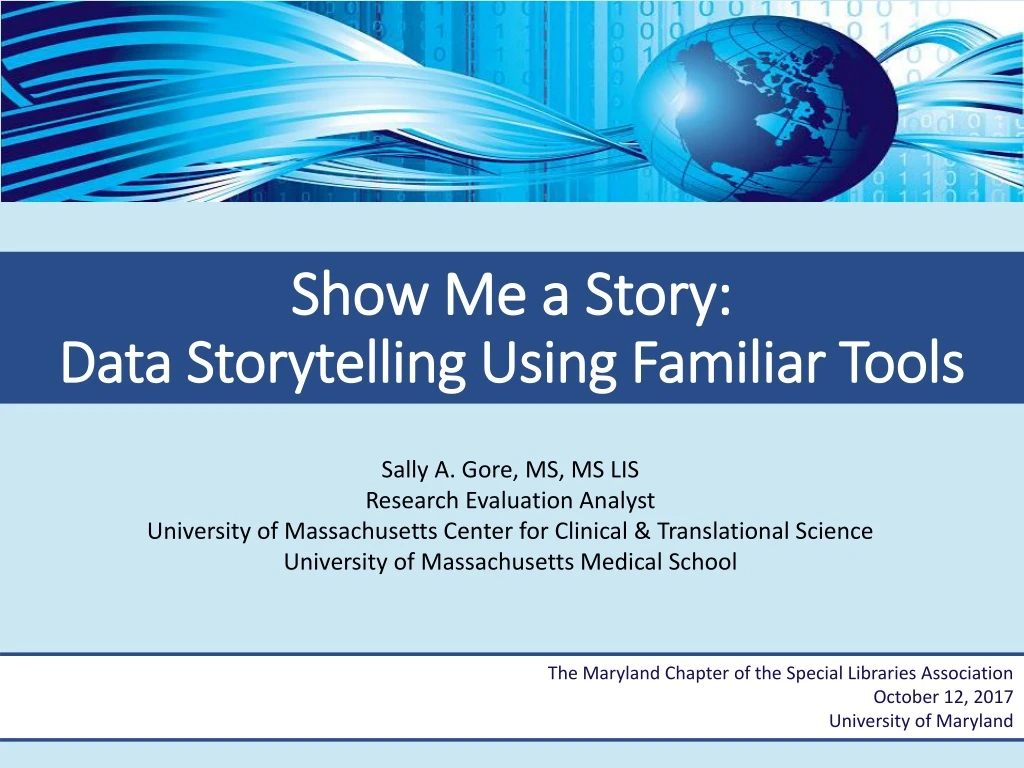 show me a story data storytelling using familiar tools