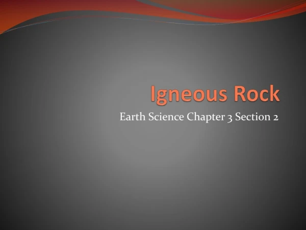 Igneous Rock
