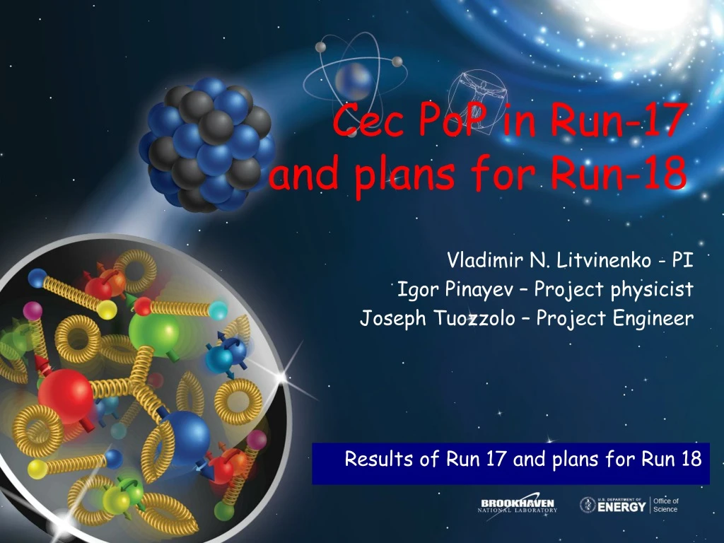 cec pop in run 17 and plans for run 18