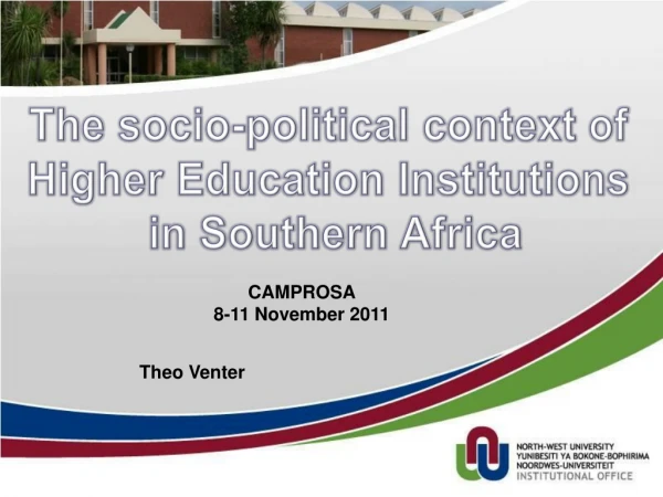 The socio-political context of Higher Education Institutions in Southern Africa
