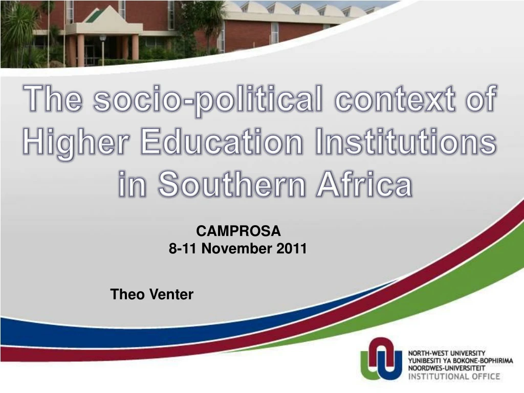 the socio political context of higher education