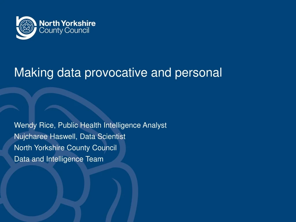 making data provocative and personal